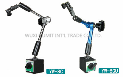 Yellow / Gold Hydraulic Indicator Magnetic Base Stand 80KGF Model YW -9A with Universal Arm